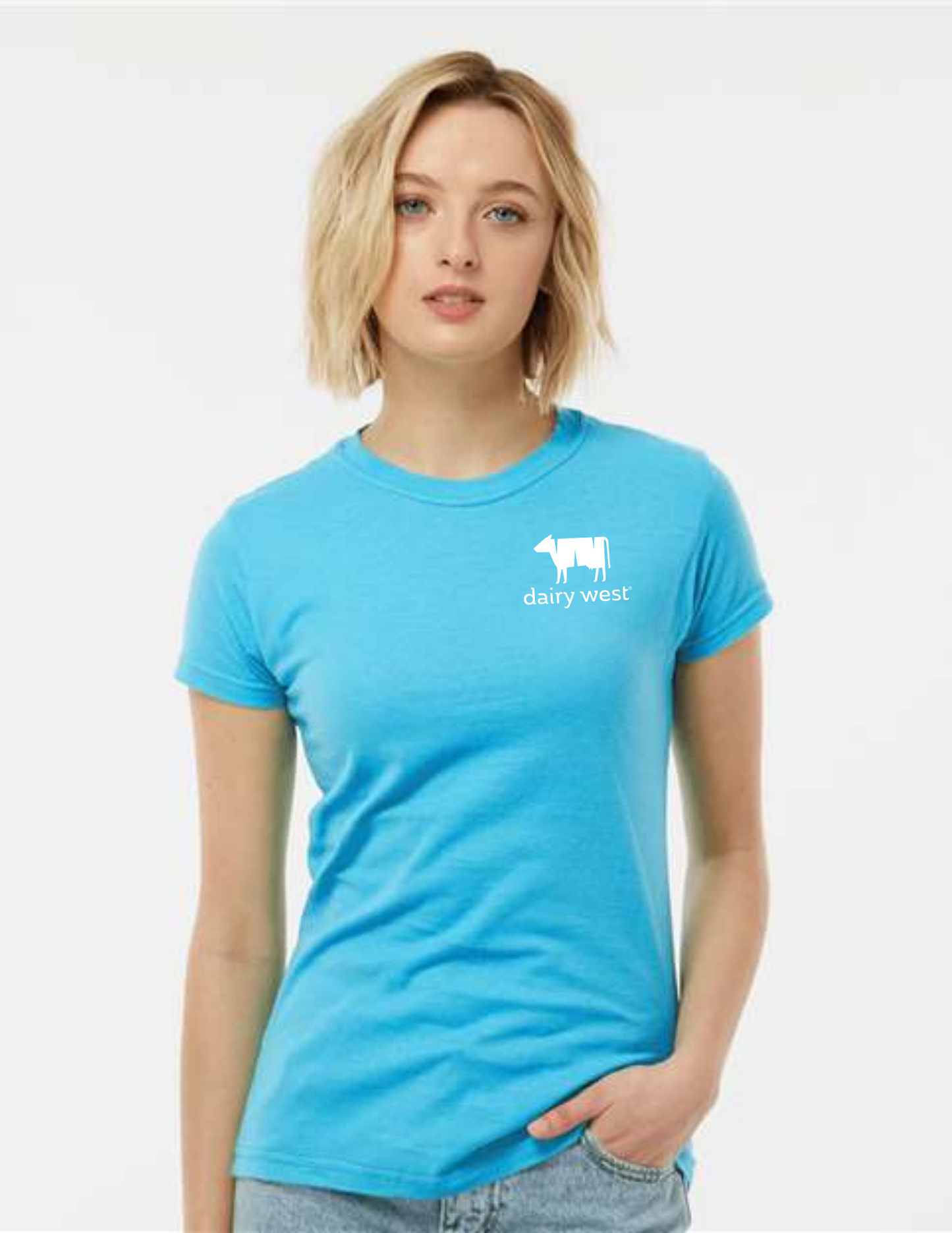 Womens Crew Neck Shirt - Dairy West