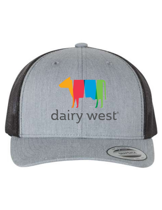 Gray Snapback Hat Full Color Logo