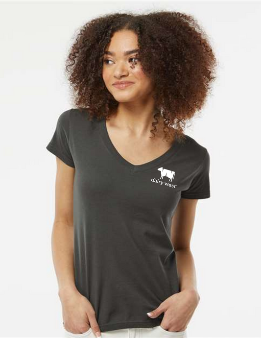 Womens V-Neck Shirt - Dairy West